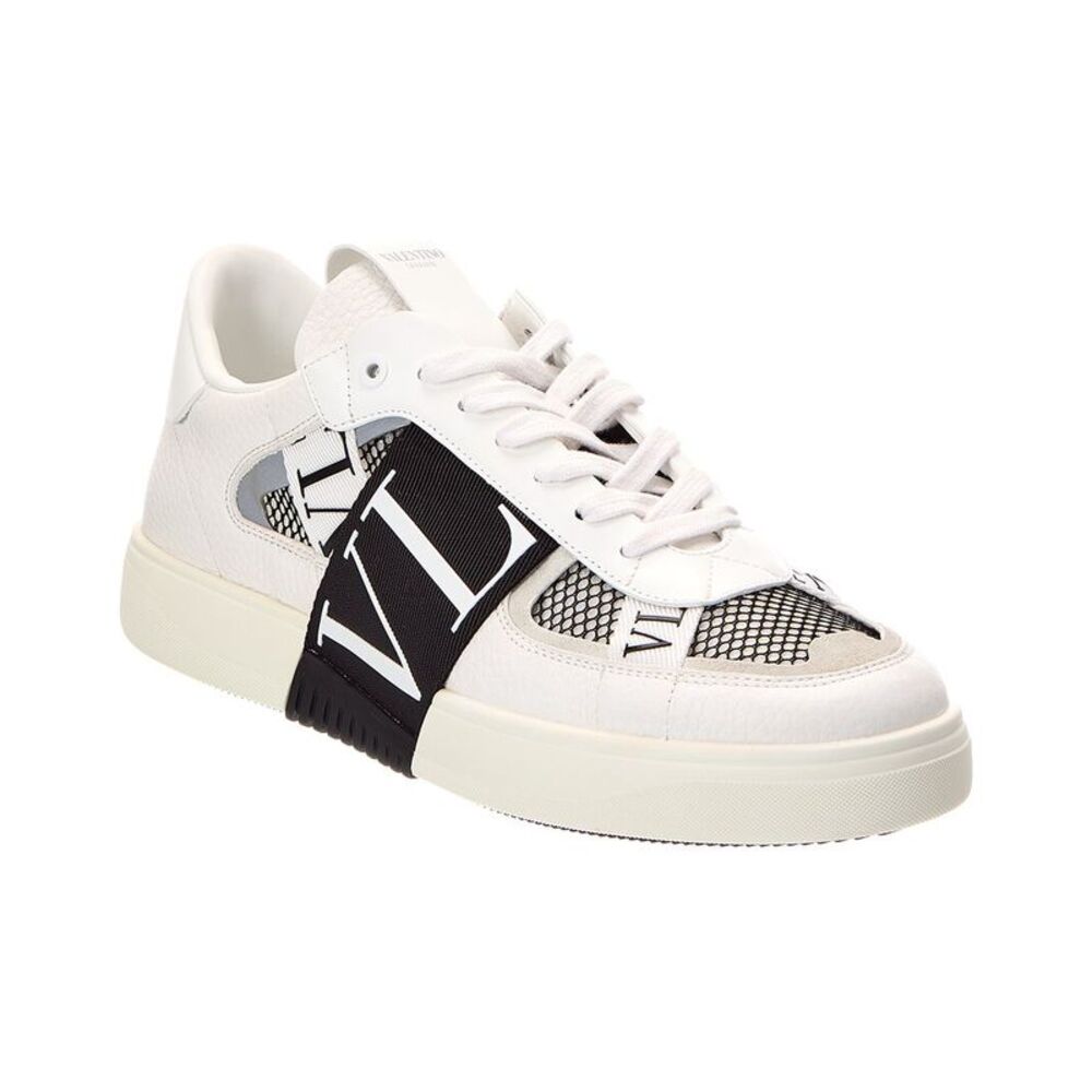 Valentino Leather Sneaker, White
